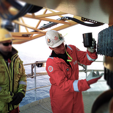 technician working on swd equipment